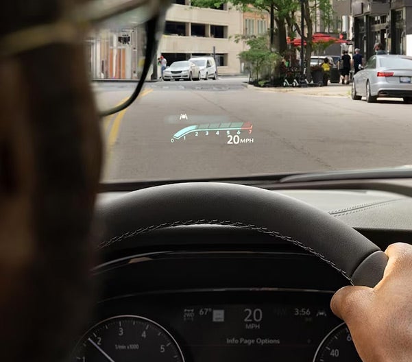 Interior above dashboard HUD